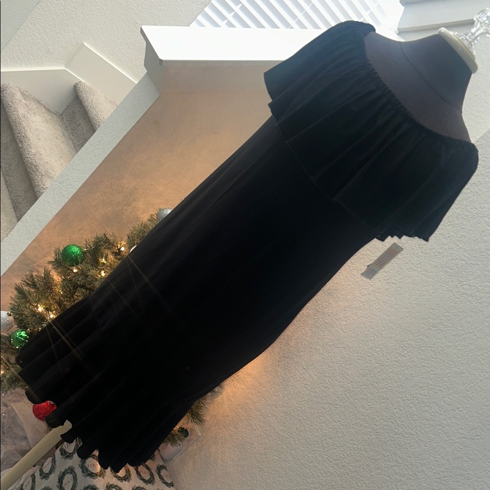 LuLaRoe Black Ruffle Dress